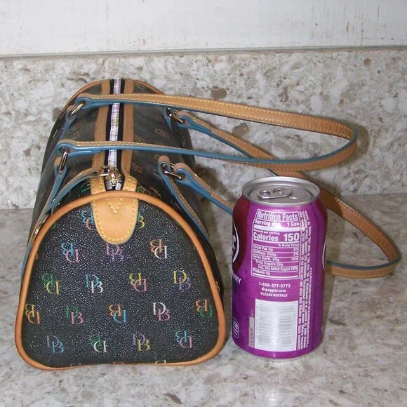 Dooney & Bourke VTG DB Monogram Barrel Bag - Picture 13 of 13